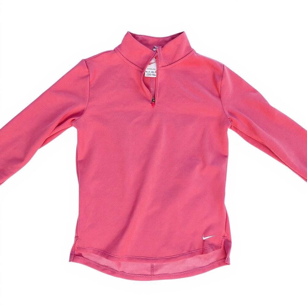 Nike Dri-FIT Pink 1/2 Zip Long Sleeve Running Top | Athletic Pullover